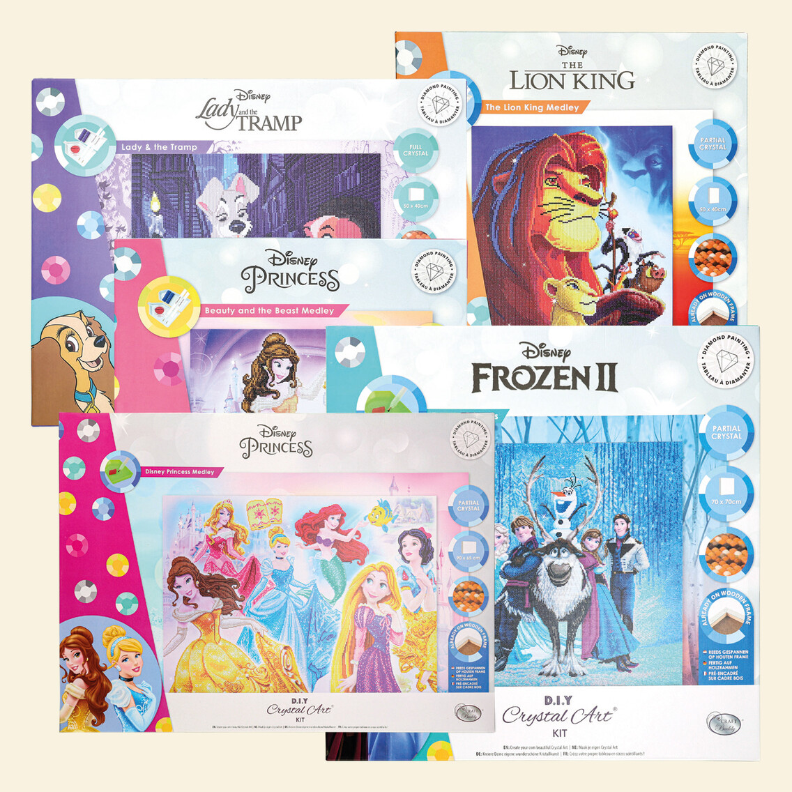 40% p&aring; utvalda Diamond painting kits