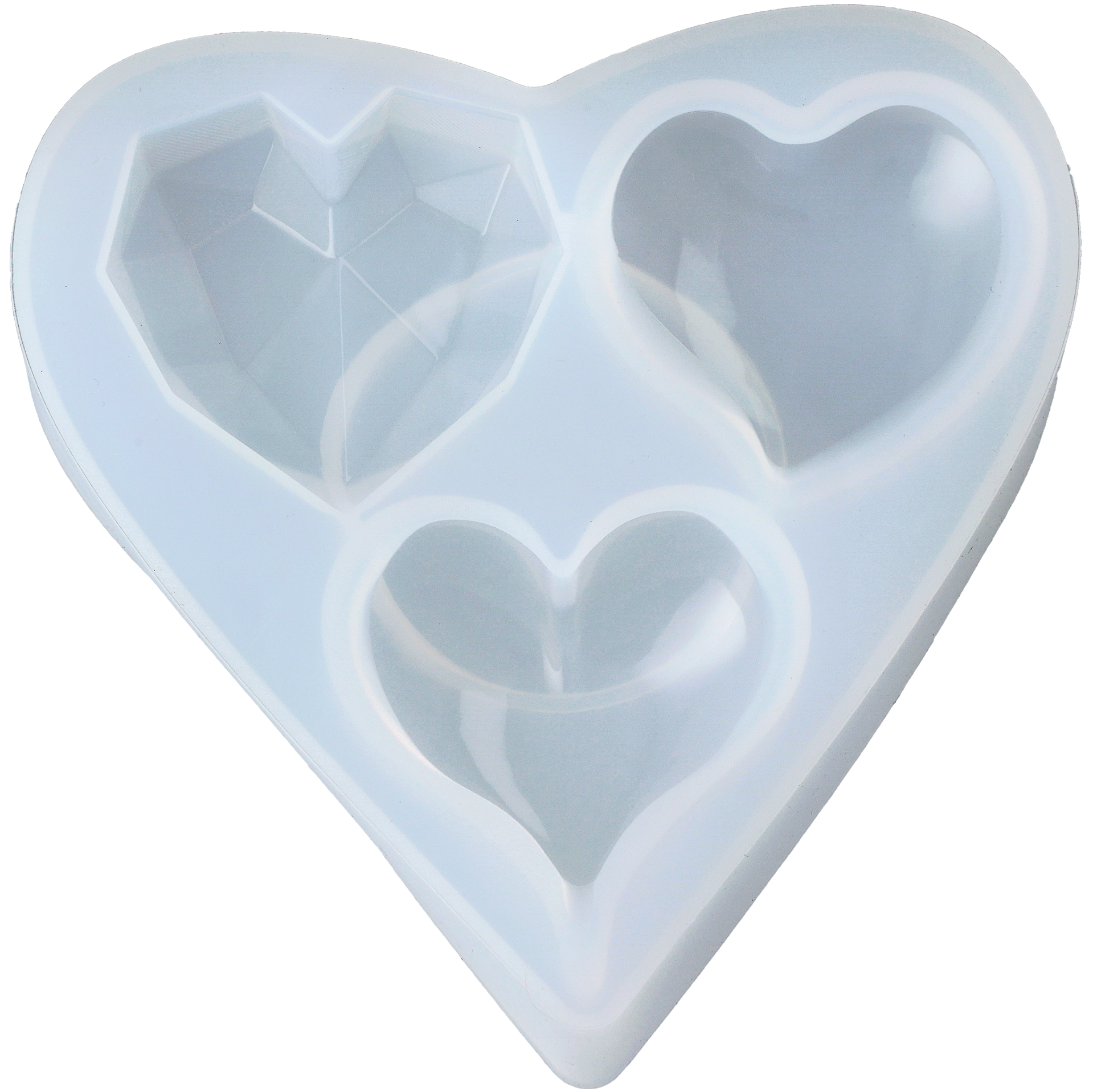 Silikonform hj&auml;rtformad sk&aring;l med lock