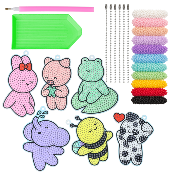 Diamond painting nyckelring