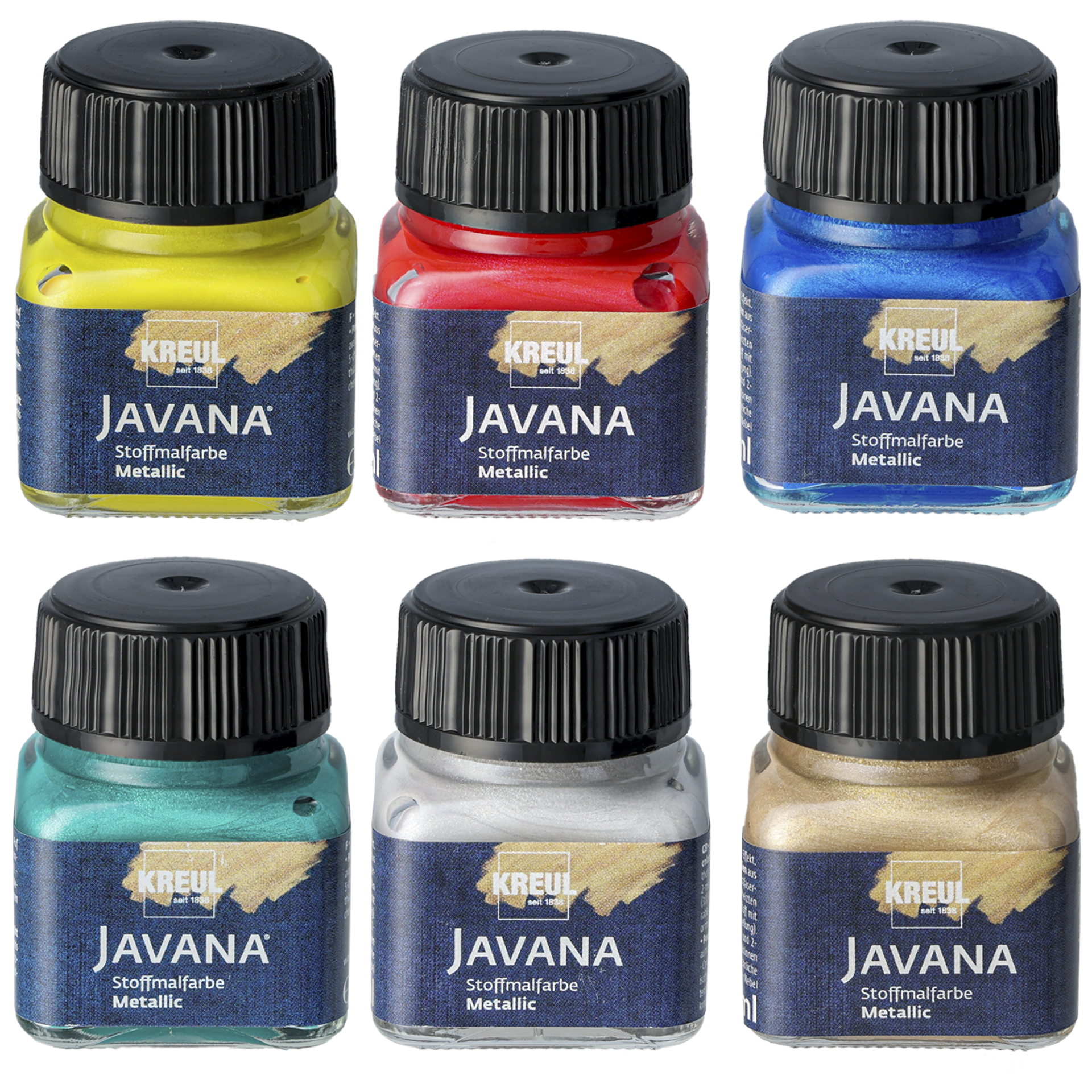 Javana tygf&auml;rg metallic