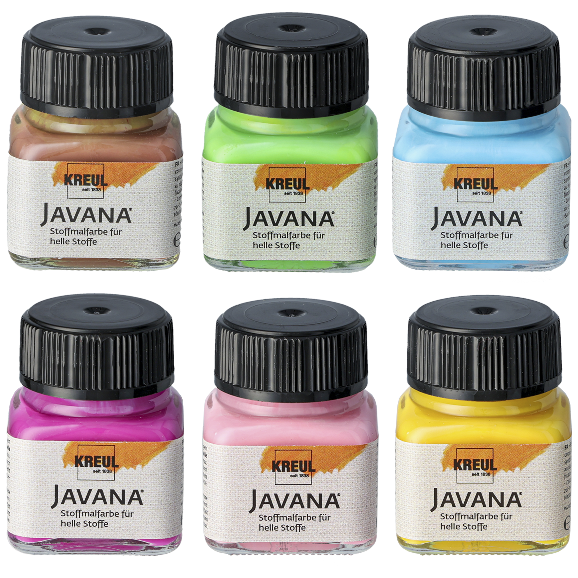 Javana tygf&auml;rg pastell