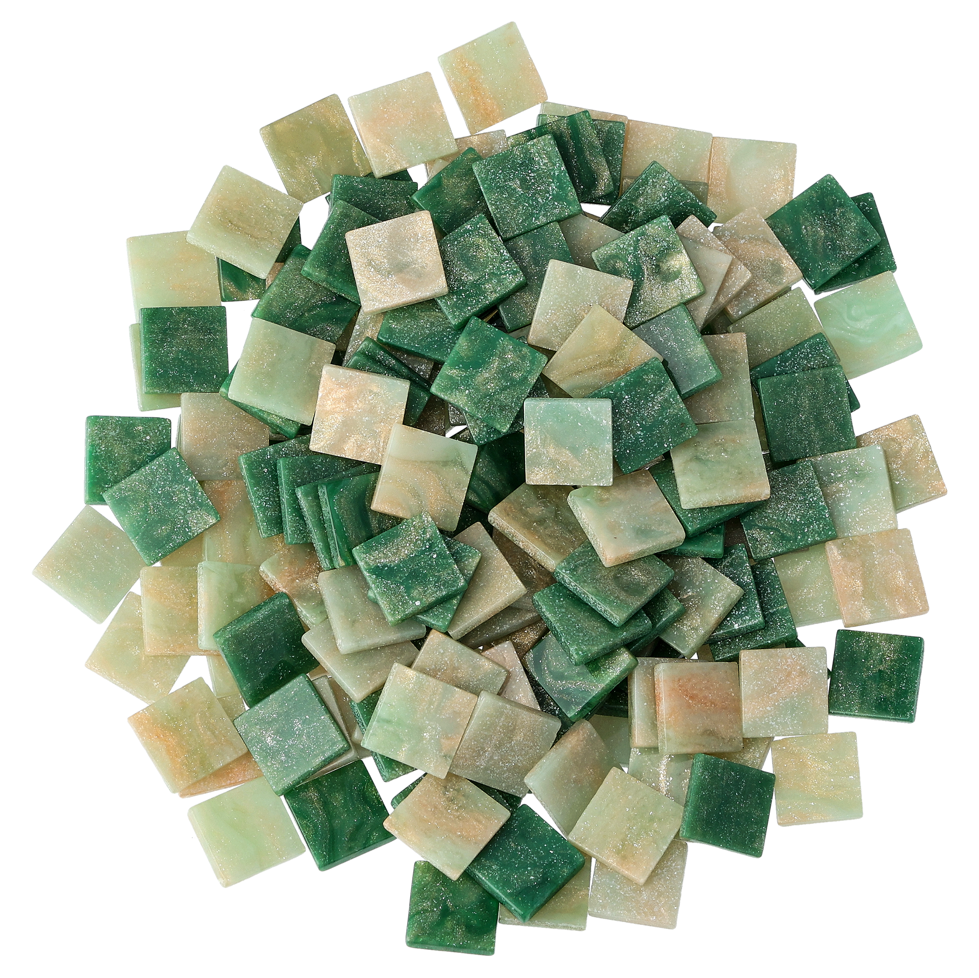 Resin Mosaik Marbled, Gr&ouml;n