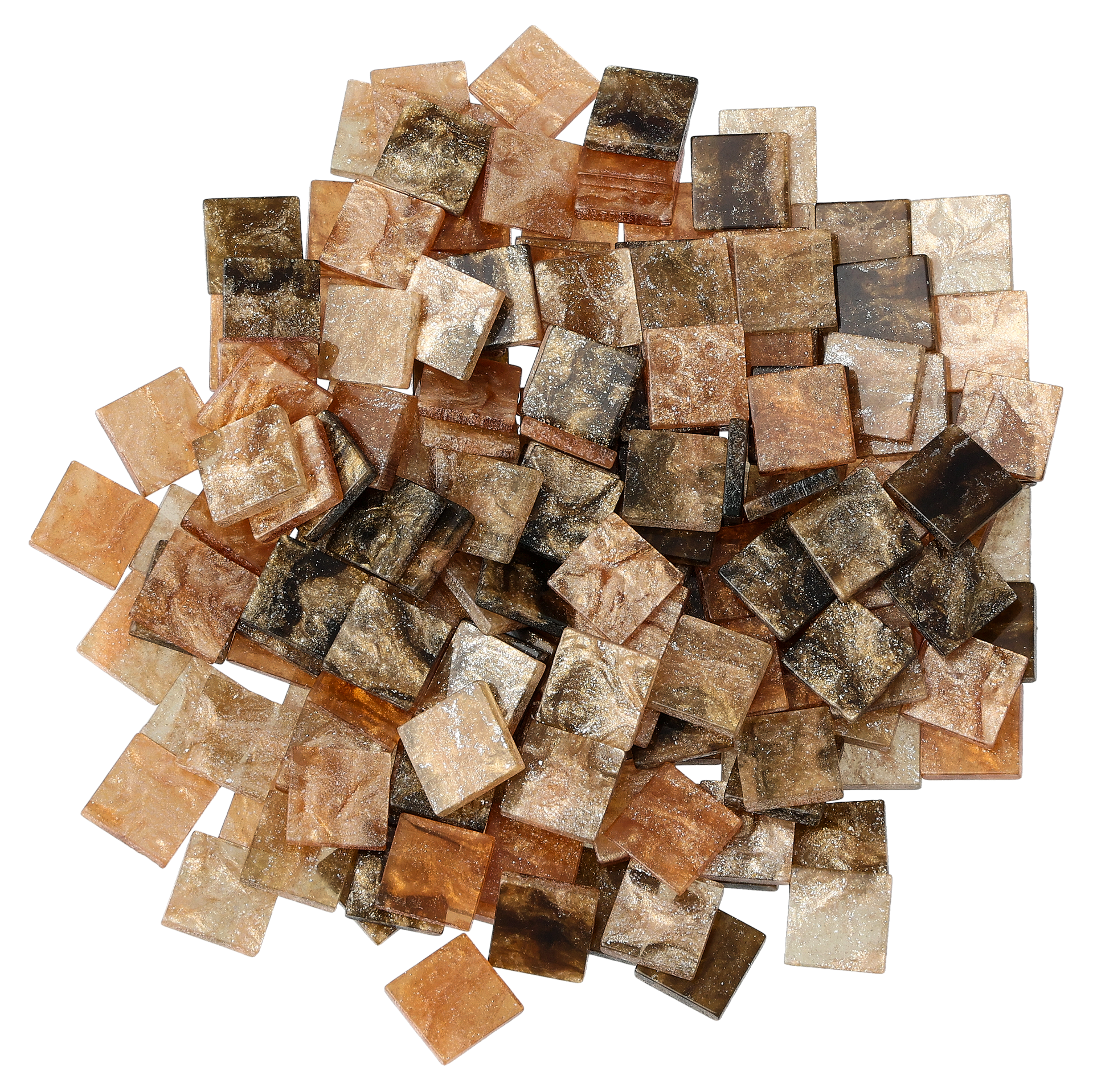 Resin Mosaik Marbled, Brun