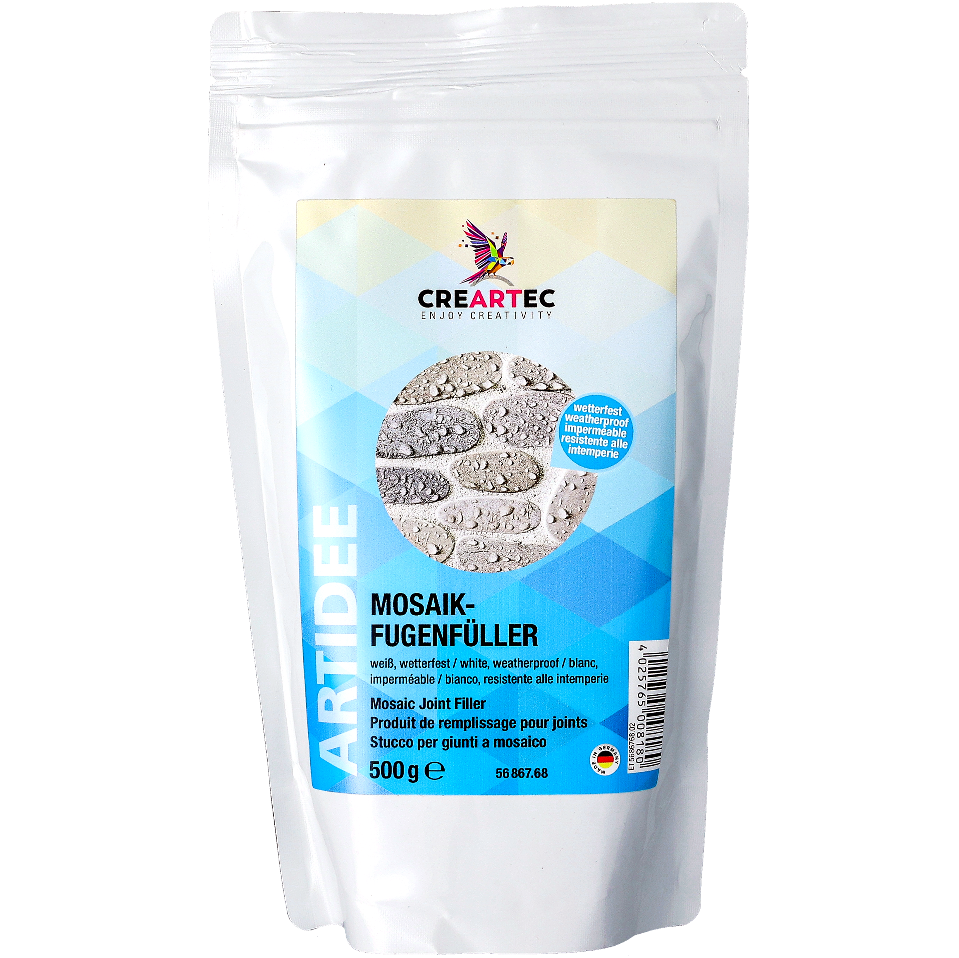 Fogmassa f&ouml;r mosaik utomhus