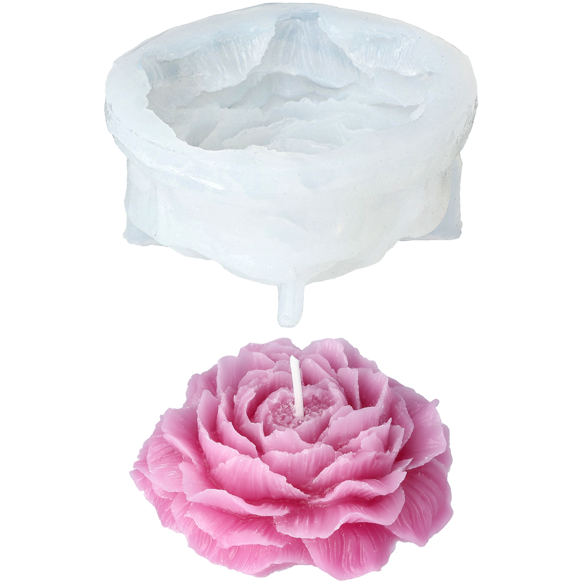 Silikonform Blomma, pion