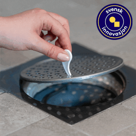 Hårfelle med verktøy til avløp