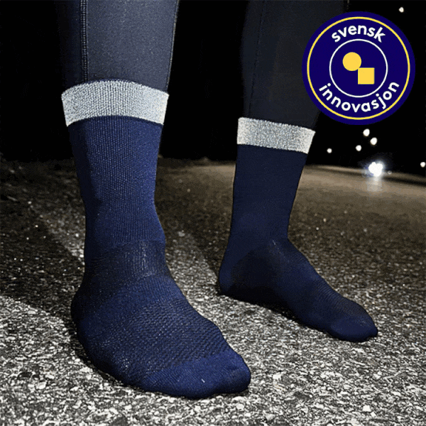 L&oslash;pesokker med refleks