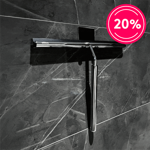 Teleskopisk dusjskrape, Vidga Teleskopisk dusjskrape, Vidga