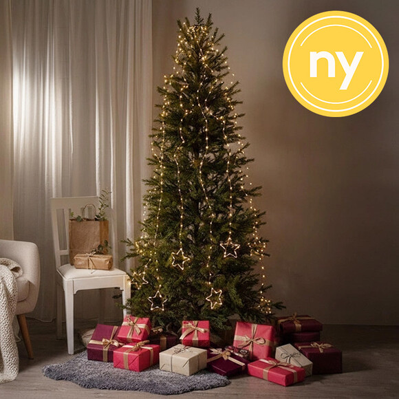 Juletresl&oslash;yfe med stjerner