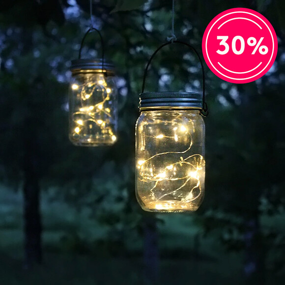 Solcelledrevet glasslykt