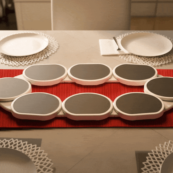 Roterende serveringsb&aring;nd