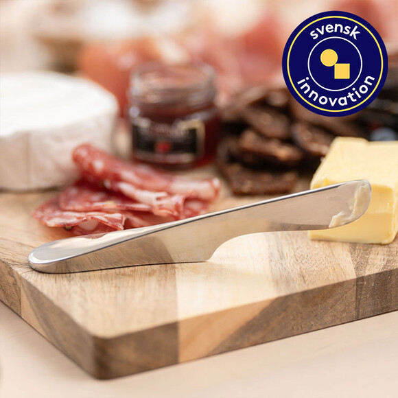 Sm&oslash;rkniv som st&aring;r, rustfritt st&aring;l