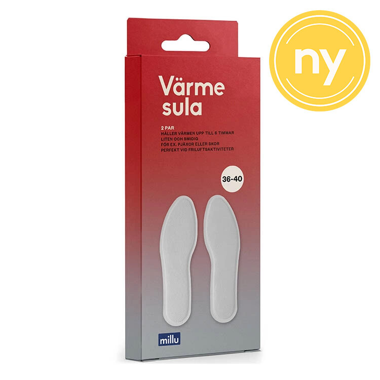 Varme innleggssåler 2-pakning Varme innleggssåler 2-pakning