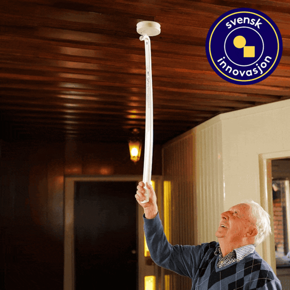 Skohorn med testknapp for r&oslash;ykvarsler