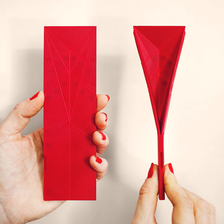 Sammenleggbart m&aring;lesett i 2-pakning