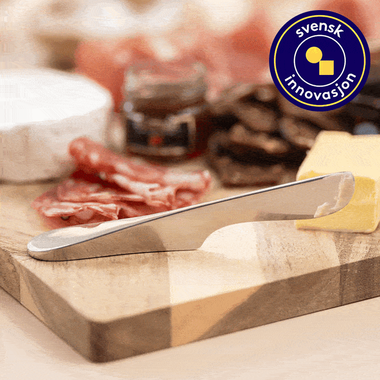 Sm&oslash;rkniv som st&aring;r, rustfritt st&aring;l