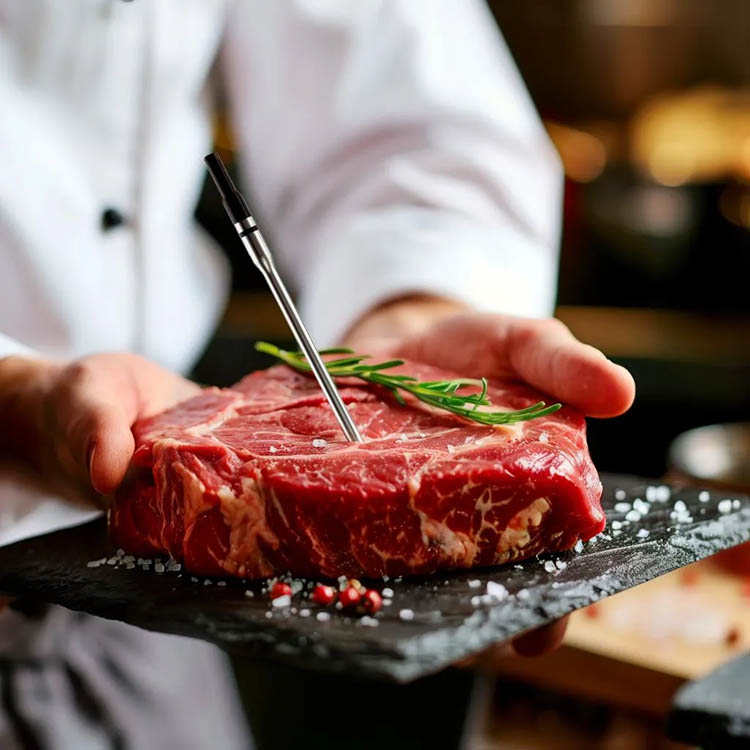 Tr&aring;dl&oslash;st grilltermometer, HerQs