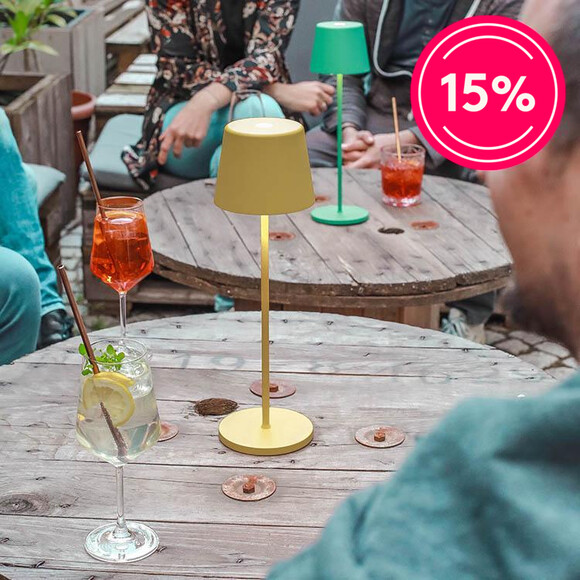 Oppladbar bordlampe, Molto Luce Aesta