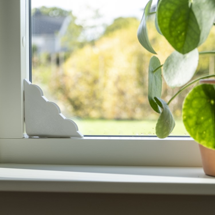 Diskret fluefanger for vinduet, 2 stk.