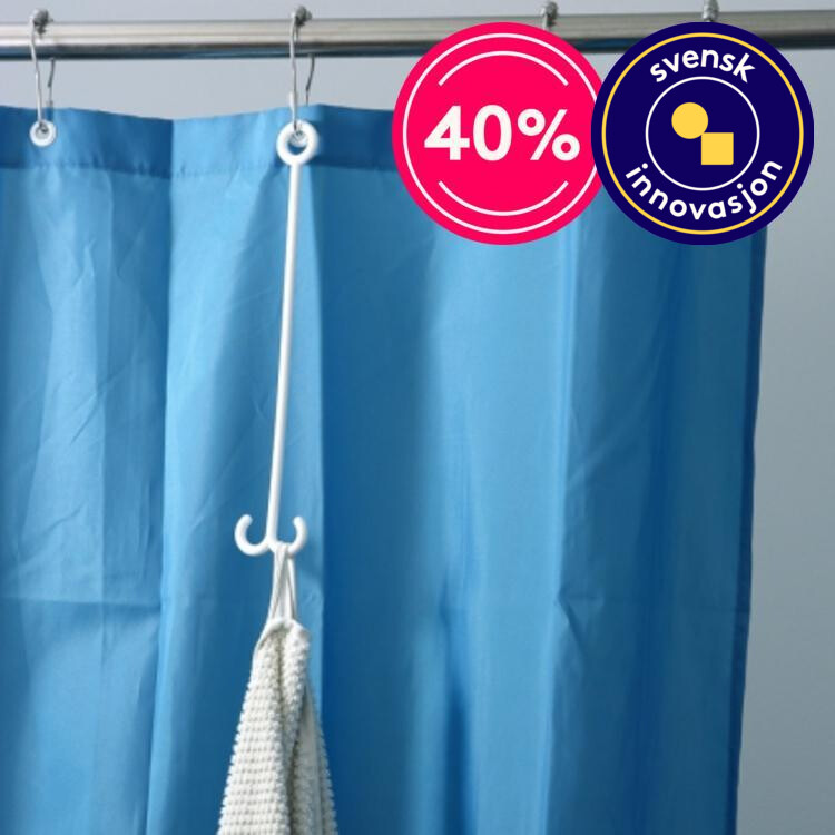 H&aring;ndklekrok til dusjforhenget
