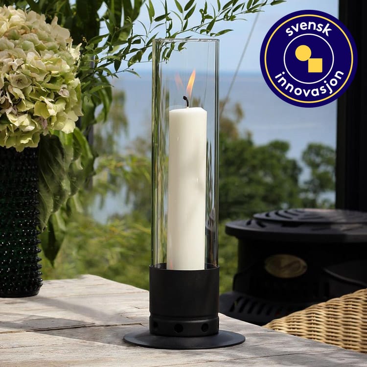 Lysestake med stormglass, Large
