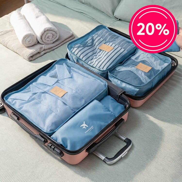 Pakkeposer til reisen, 6 deler