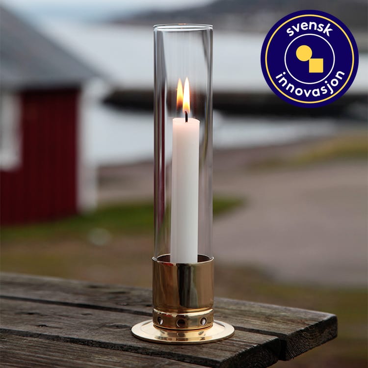 Lysestake med stormglass, Original Lysestake med stormglass, Original