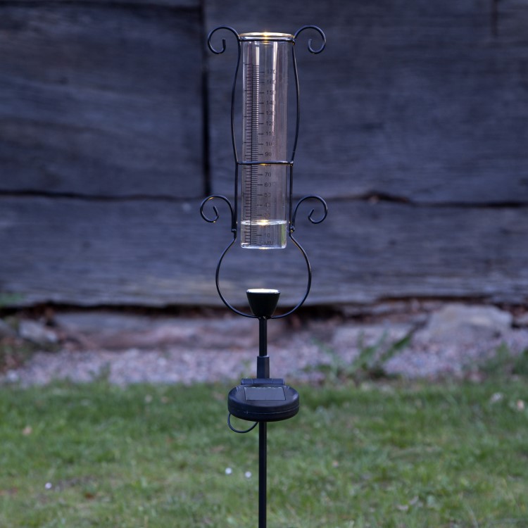 Regnm&aring;ler med solcellelampe