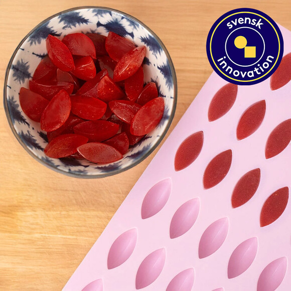 Hallonbåtsform i silikon