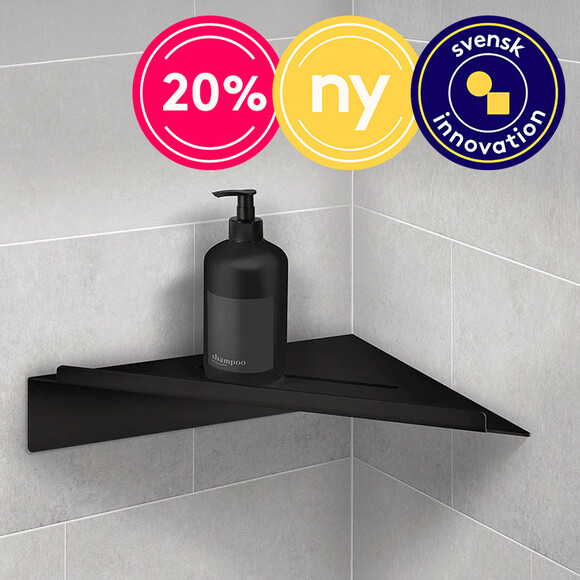 Självhäftande hörnduschhylla, Smedbo