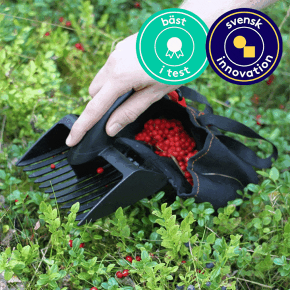 Hopfällbar bärplockare