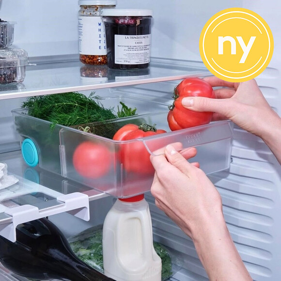 Låda med hjul, JOSEPH JOSEPH XL COMPACT STORAGE BIN, 23,5 x 30,8 x H 8,5 cm, Transparent