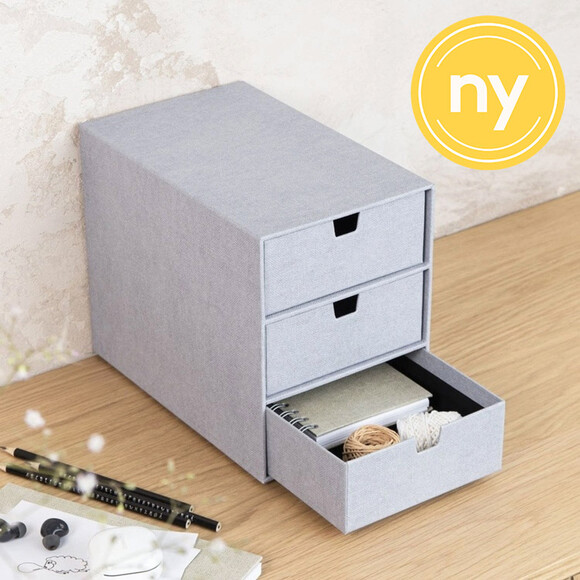 Minibyrå, Liten, BIGSO INGRID CANVAS, 25,5 x 16 x H 20,5 cm