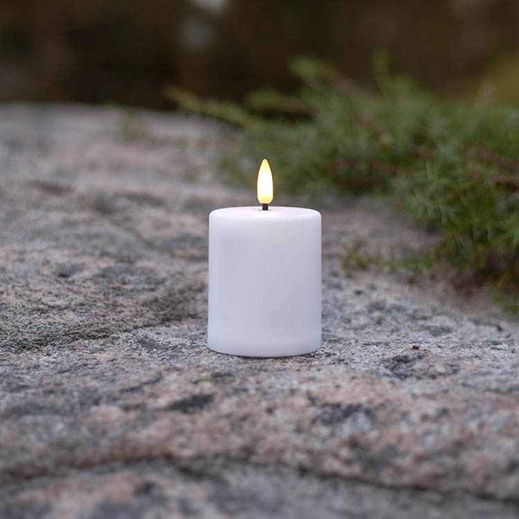 Litet blockljus med skymningssensor