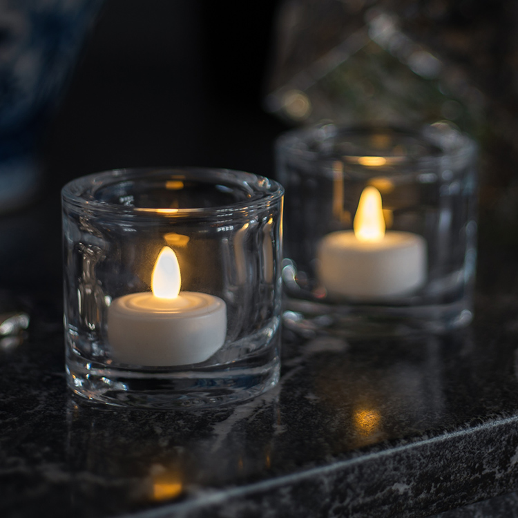 V&auml;rmeljus med timer, 2-pack