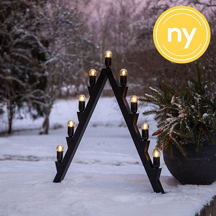 Stor adventsljusstake f&ouml;r utomhusbruk