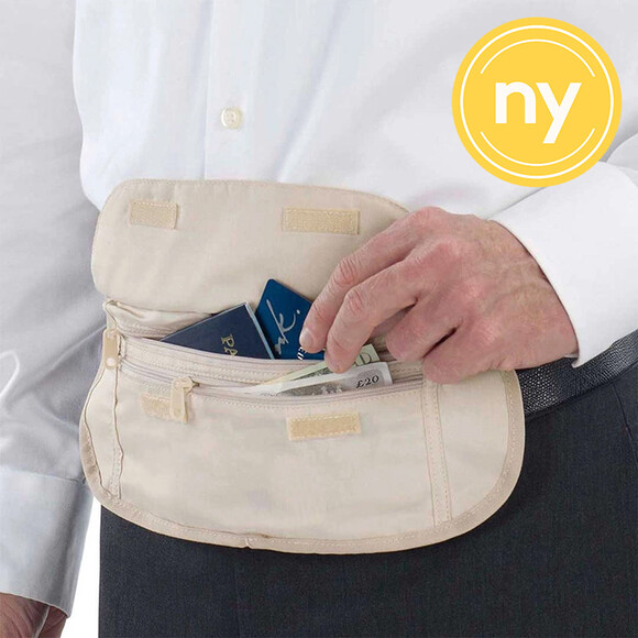 Tunn midjeväska för resan