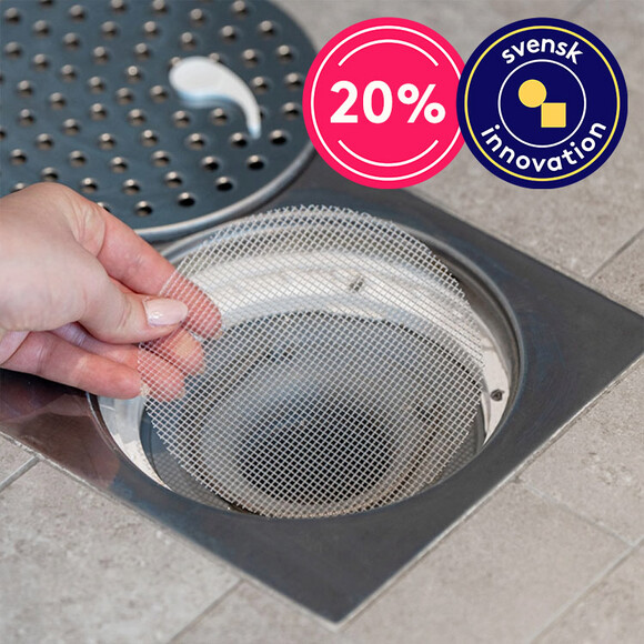 Hårfälla med golvbrunnsverktyg