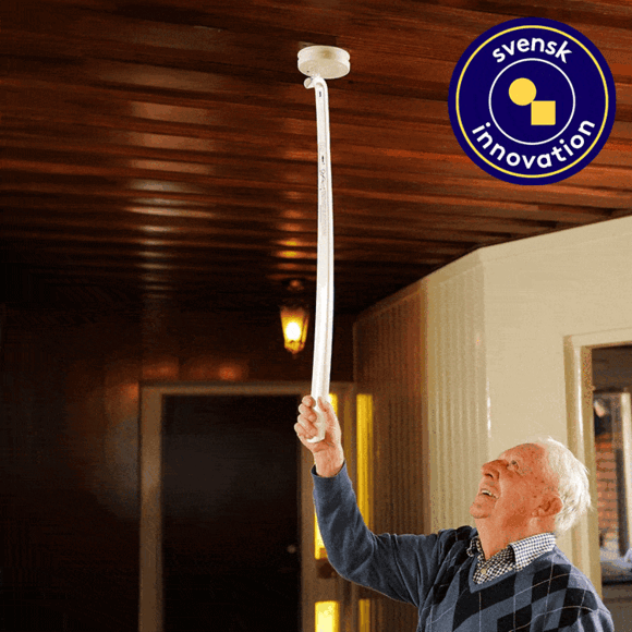 Skohorn med testknapp för brandvarnare