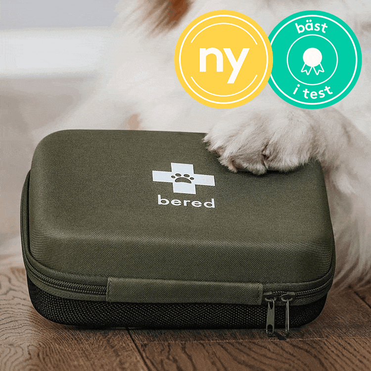 Första hjälpen-kit för hund och katt, Bered Första hjälpen-kit för hund och katt, Bered