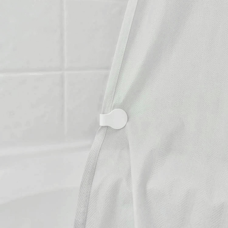 Magnetisk duschdraperih&aring;llare 4-pack