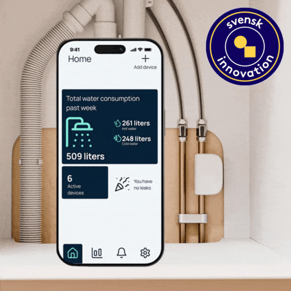 Appstyrd vattenm&auml;tare, Water grip