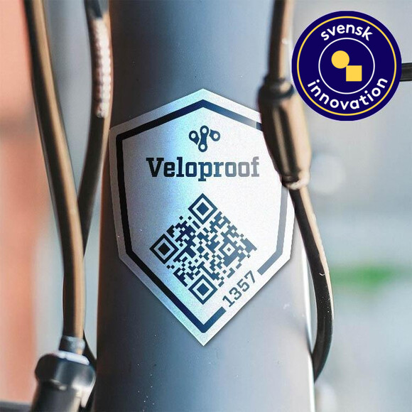 St&ouml;ldskyddsm&auml;rkning till cykel, Veloproof