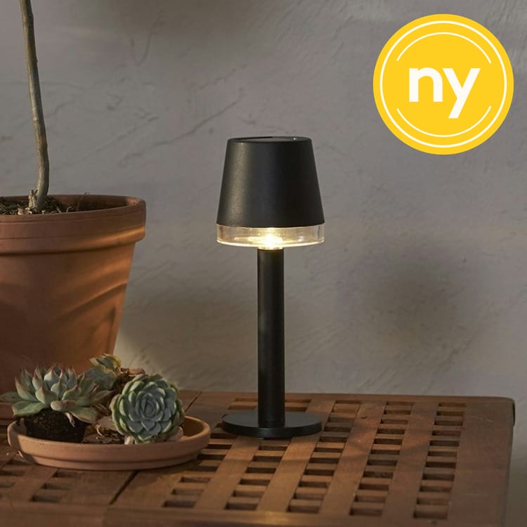 Solcellsladdad bordslampa mini