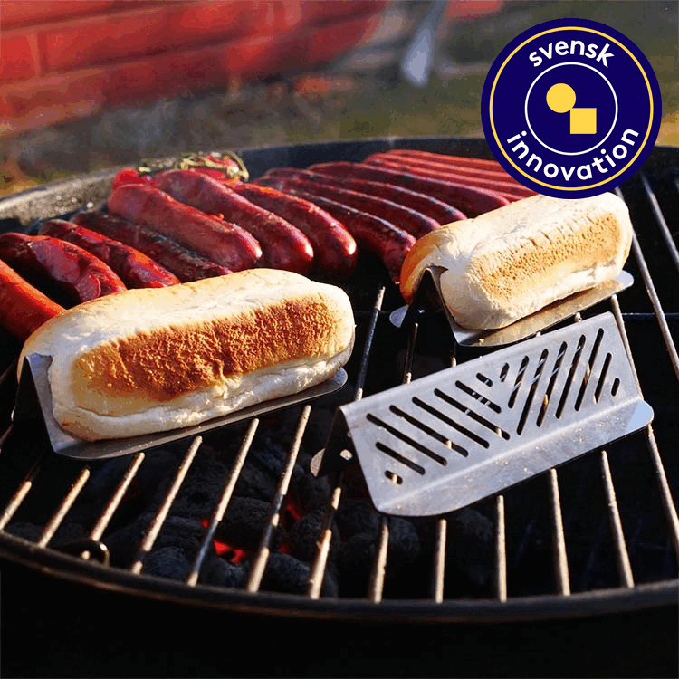 Korvbr&ouml;dsrostare till grillen