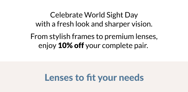 10% off stylish frames