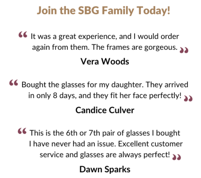 SBG Customer Reviews