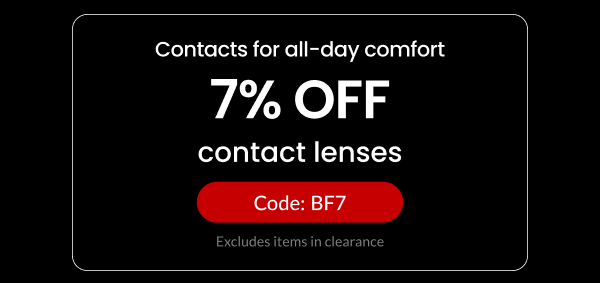 7% Off contact lenses