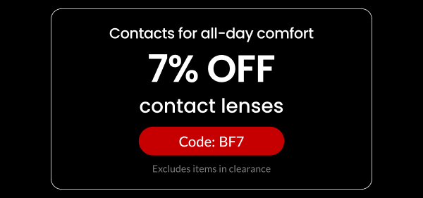 7% Off contact lenses