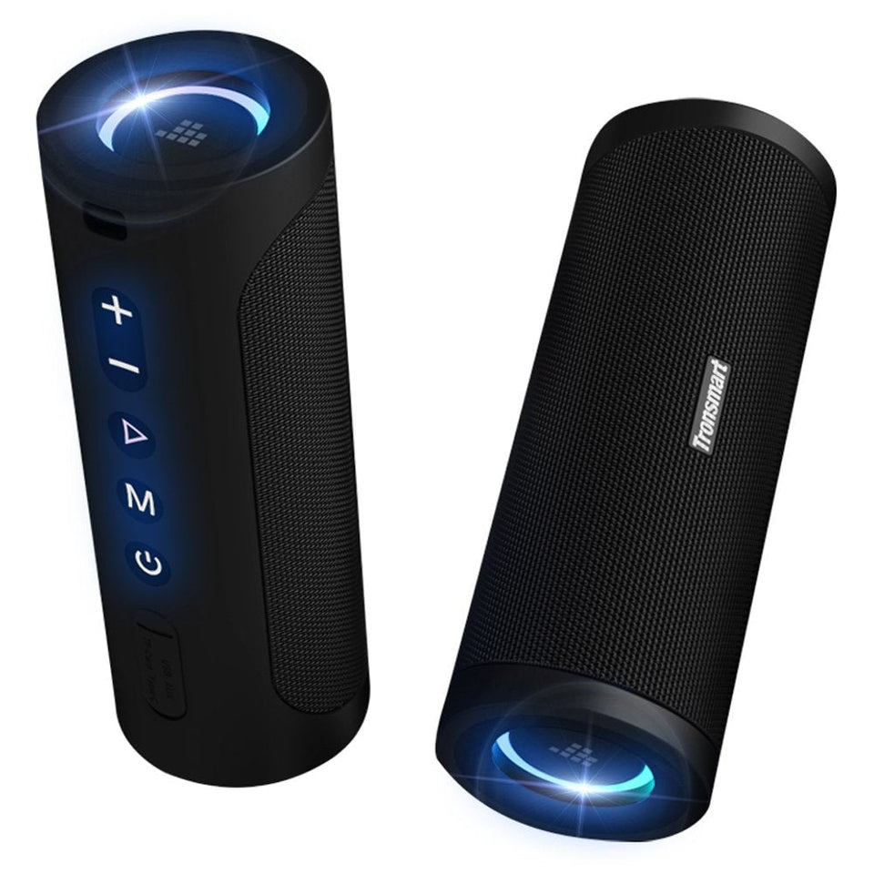 Безжична колонка Tronsmart T6 Pro, Bluetooth 5.0, 45W, LED подсветка, 10400mAh, IPX6, черна, (448105)